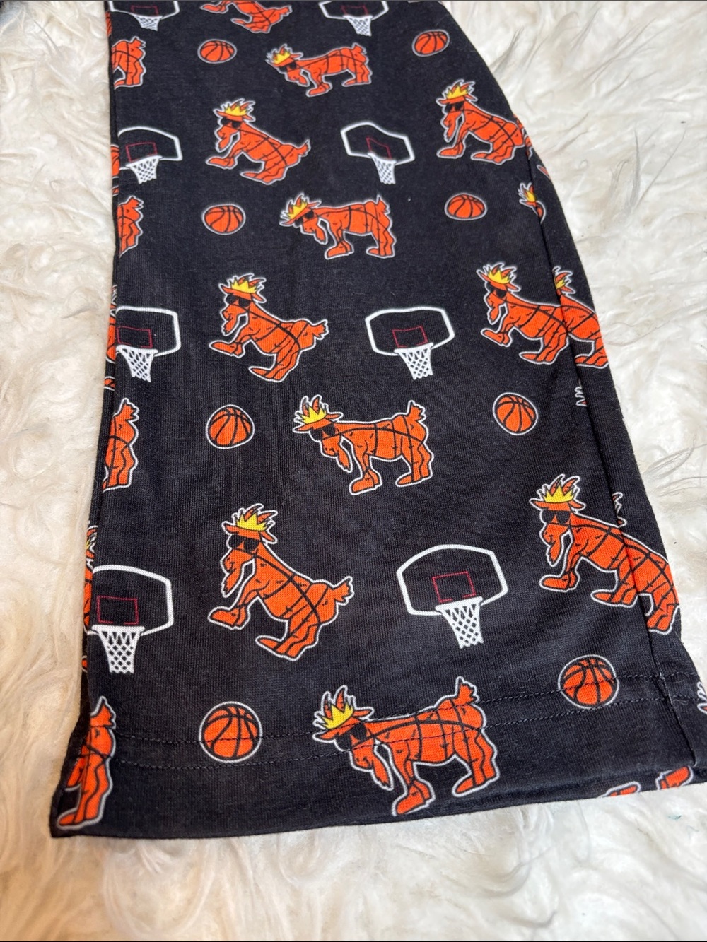 GOAT Youth XL Pajama Pants Basketball Goat Print Lounge Sleepwear Boys EUC - Picture 10 of 15
